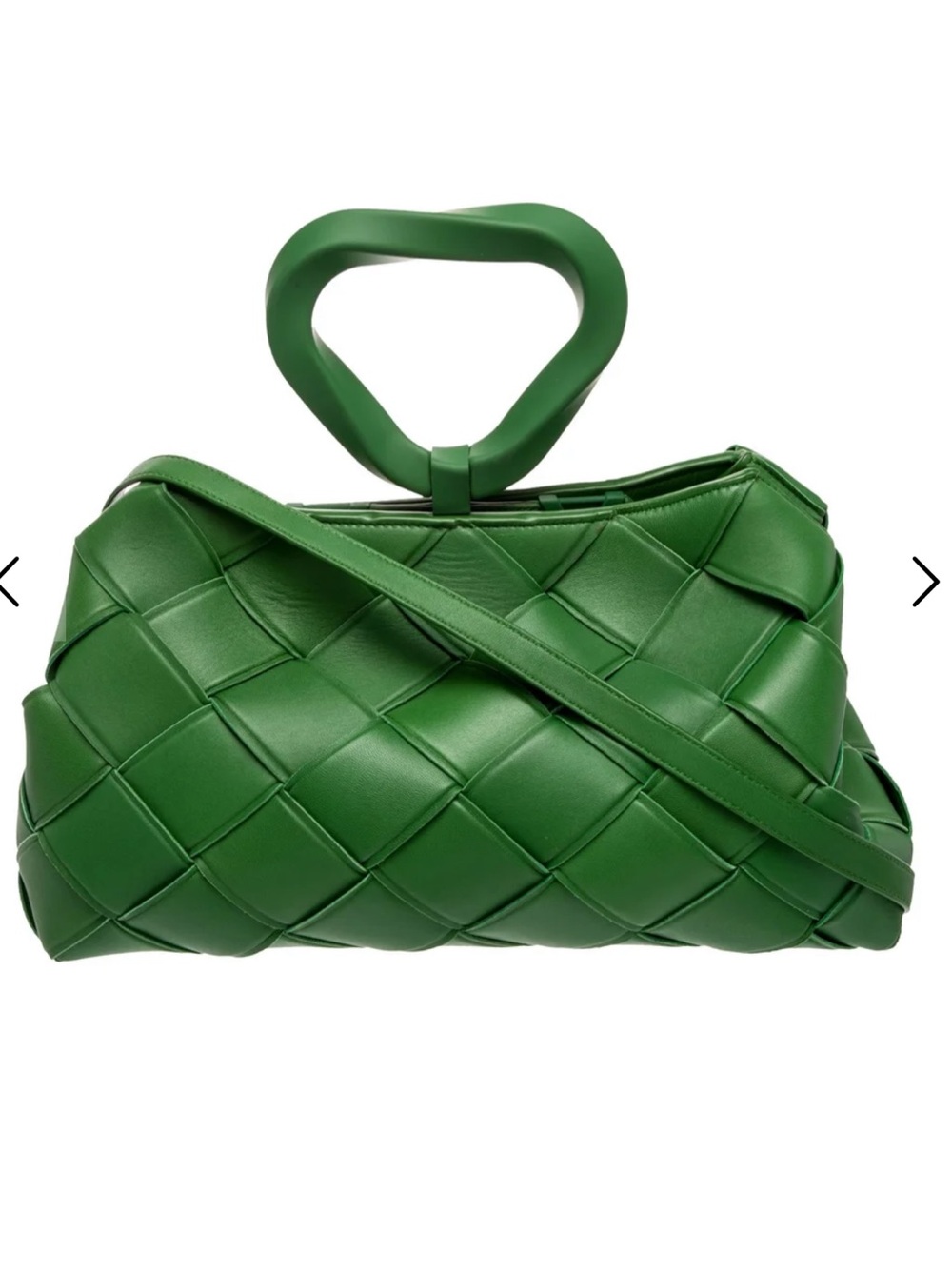 BOTTEGA VENETA Grasp Shoulder Bag in Parakeet Green! Like New! MED. RT $ 4600.